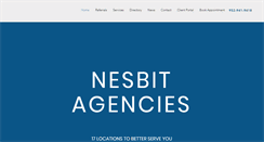 Desktop Screenshot of nesbitagencies.com